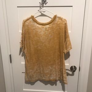 Free People Tops - Free People Jordan Tee gold small Free People Tops - Free People Jordan Tee gold small